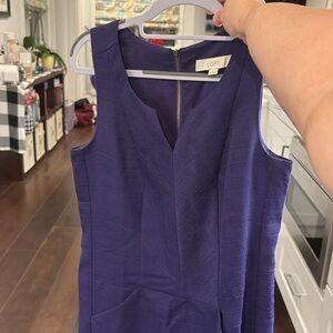 LOFT Purple Sleeveless Mini Dress